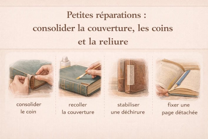 petites réparations des livres