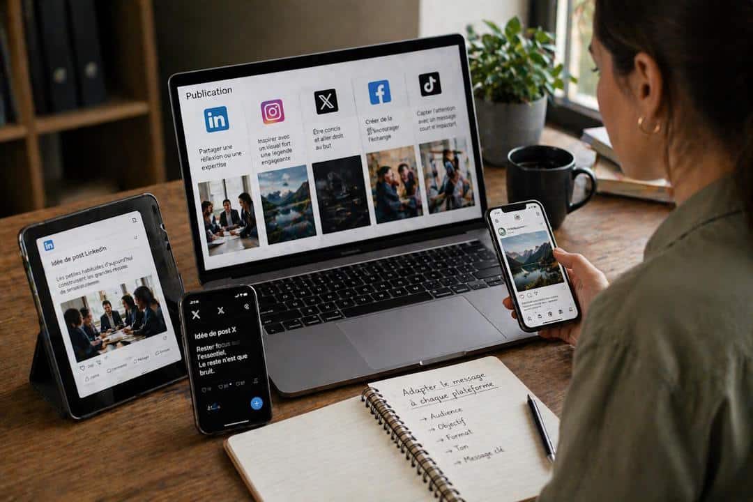 adaptation contenu plateforme sociale