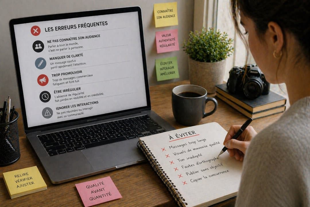 erreurs fréquentes sur les réseaux