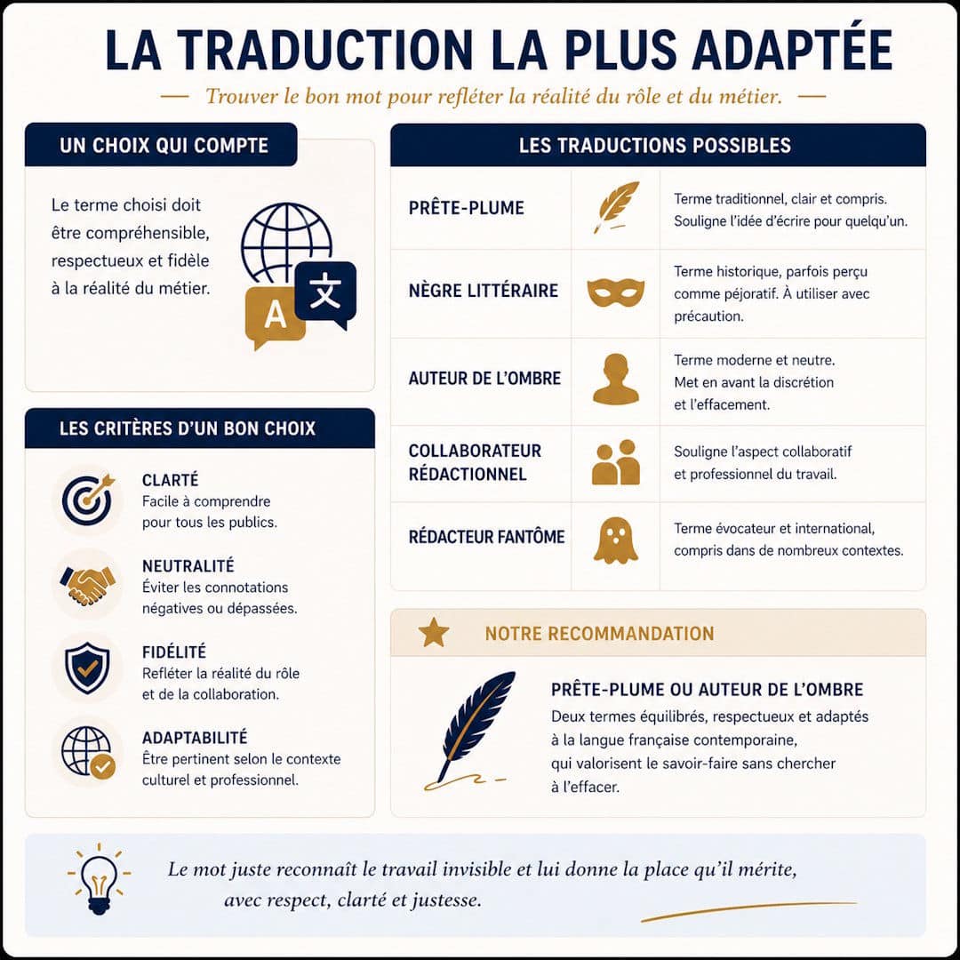 signification ghostwriting en français