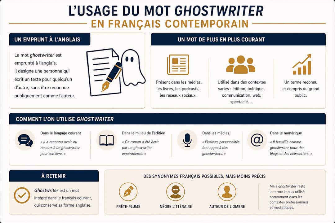 usage mot ghostwriter en français